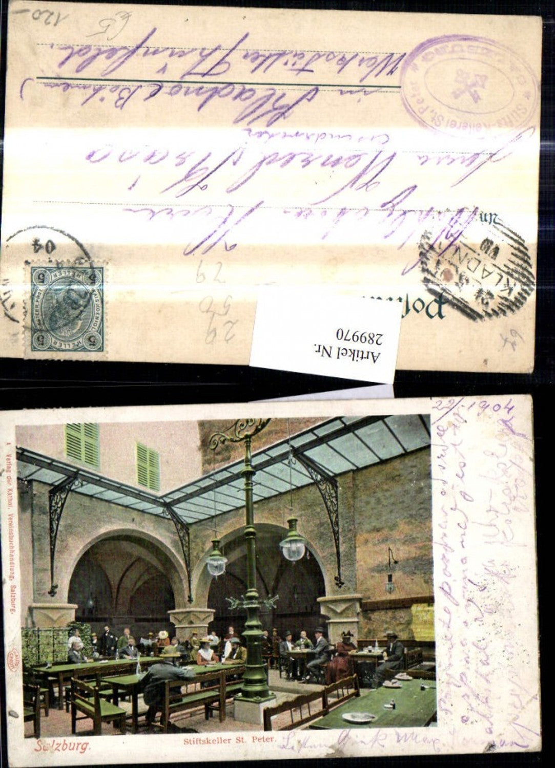 289970,Salzburg Stiftskeller St Peter 1904