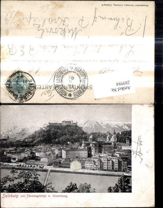 289984,Salzburg m. Tännengebirge u. Untersberg Tennengebirge