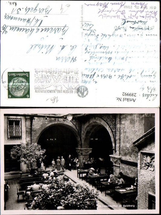 289992,Foto Ak Salzburg St Peterskeller 1940