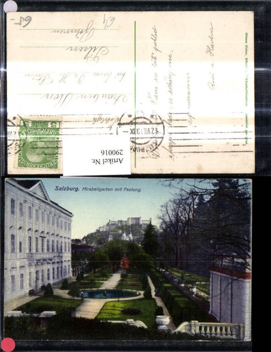 290016,Salzburg Mirabellgarten m. Festung Hohensalzburg i. Hintergrund