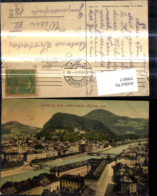 290017,Salzburg v. elektrischen Aufzug aus pub Purger Co 5916