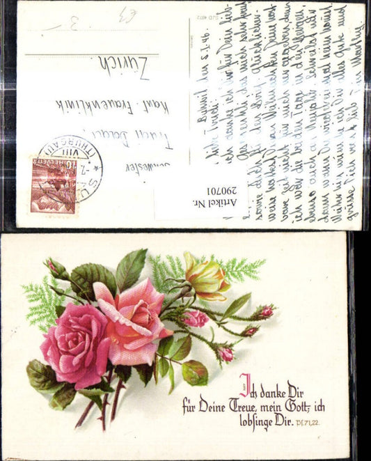 290701,Ich danke Dir für deine Treue Spruch Zitat Rosen Blumen