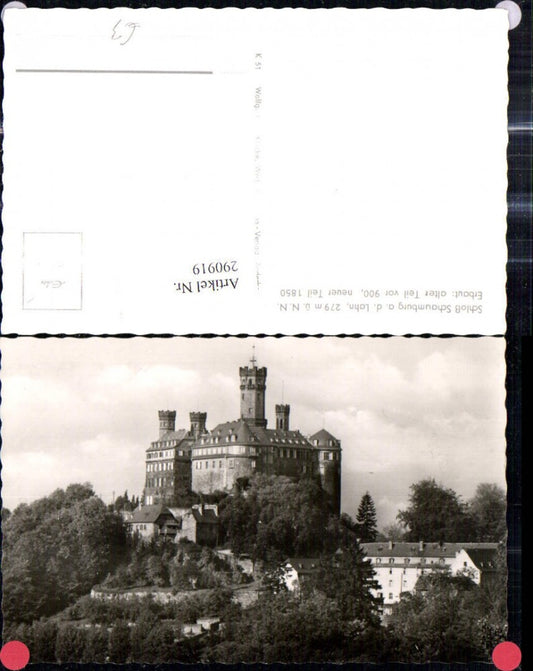 290919,Foto Ak Schloss Schaumburg a. d. Lahn Balduinstein nahe Limburg an der Lahn