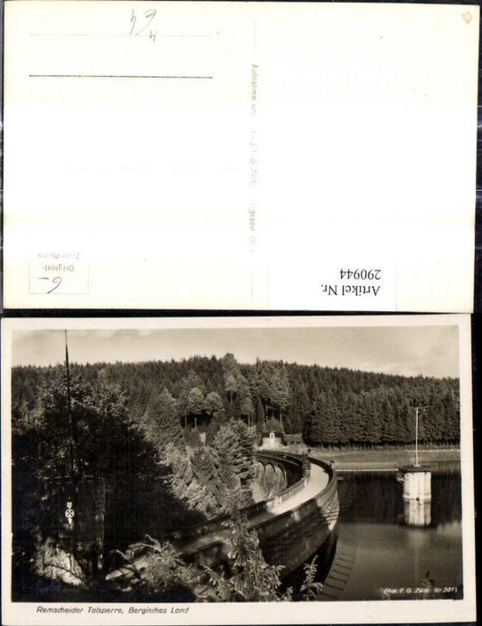 290944,Remscheider Talsperre Bergisches Land Remscheid Eschbachtalsperre