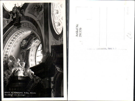 291370,Stift Altenburg Kirche Stuckengel von Holzinger Detailansicht