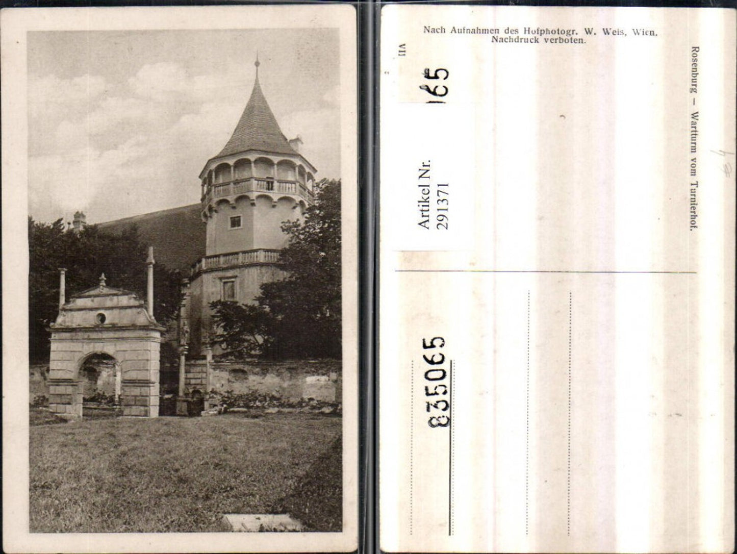 291371,Rosenburg Wartturm vom Turnierhof Turm