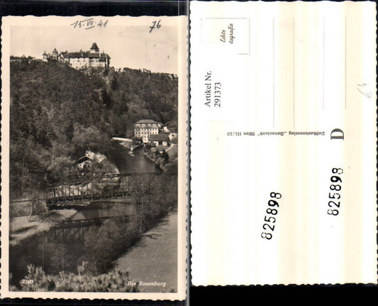291373,Rosenburg Schloss Brücke