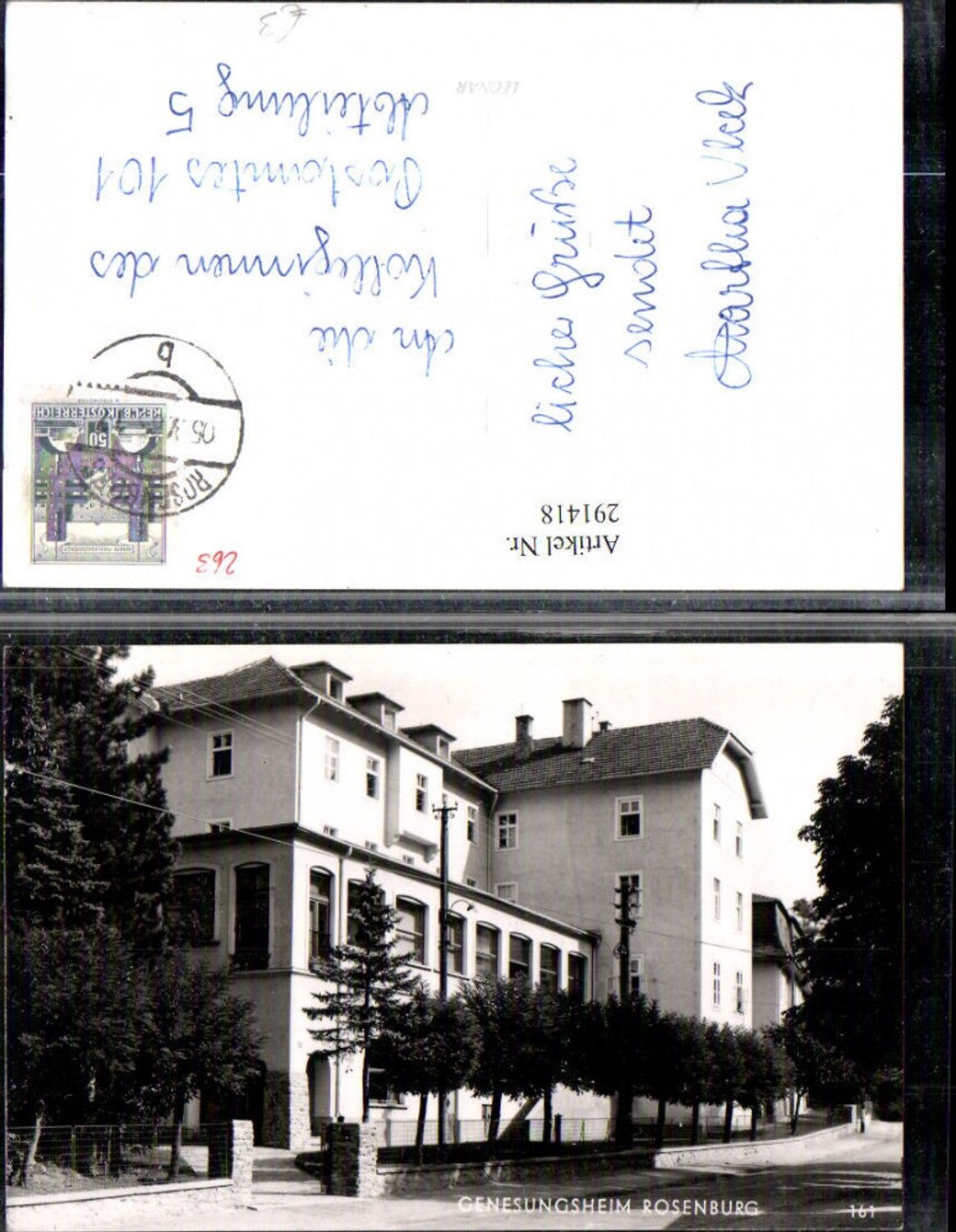 291418,Rosenburg Genesungsheim Gebäude