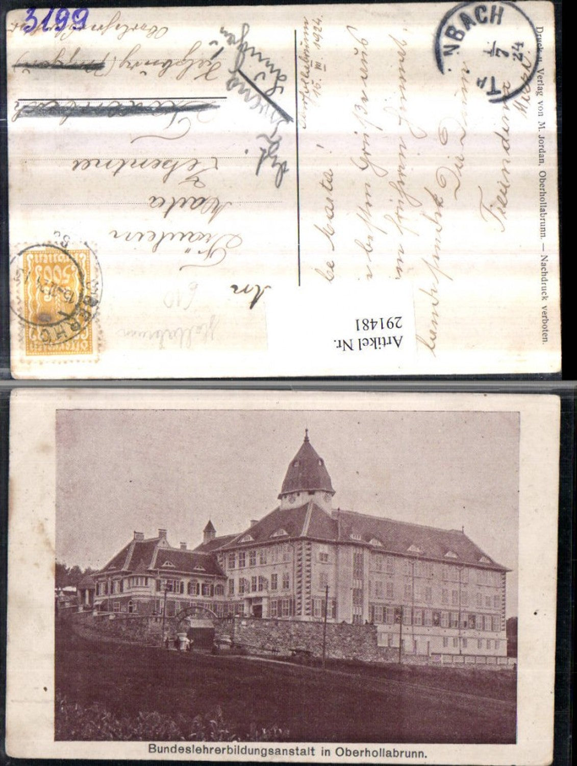 291481,Hollabrunn Bundeslehrerbildungsanstalt Oberhollabrunn