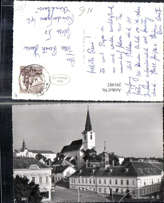 291482,Hollabrunn Teilansicht Kirche Rathaus