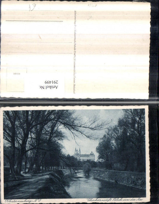 291499,Klosterneuburg Chorherrenstift Blick von d. Au