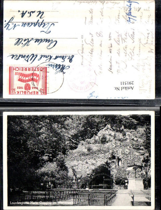 291511,Maria Gugging im Wienerwald Lourdesgrotte Grotte