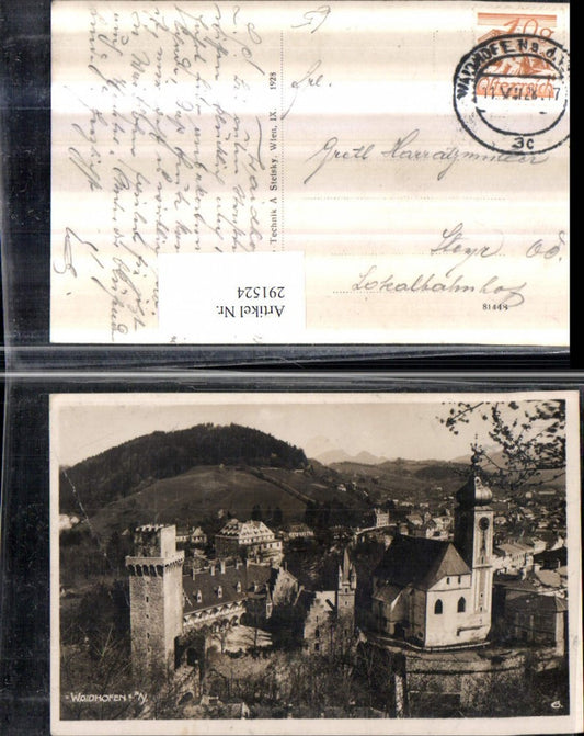 291524,Waidhofen an der Ybbs Totale Kirche Schloss