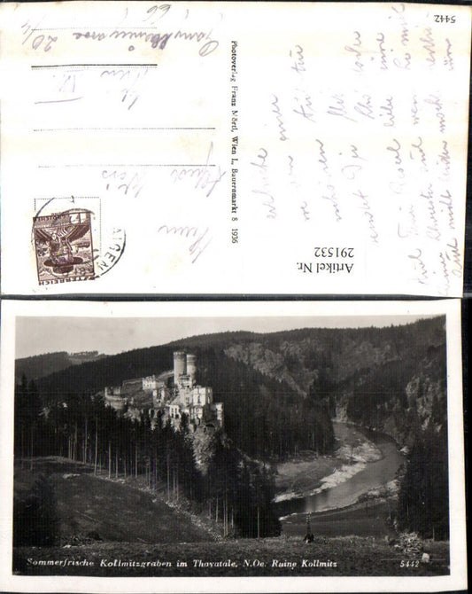291532,Kollmitzgraben im Thayatale Burg Ruine Kollmitz