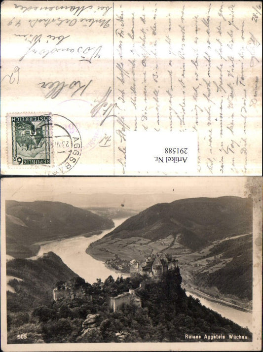 291588,Ruine Aggstein in d. Wachau an d. Donau