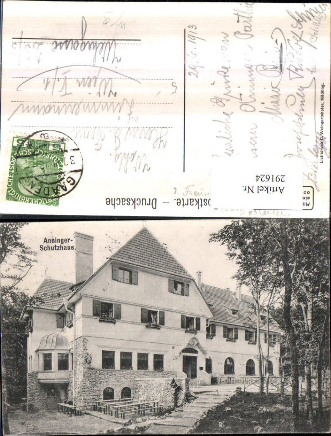 291624,Anninger-Schutzhaus b. Pfaffstätten