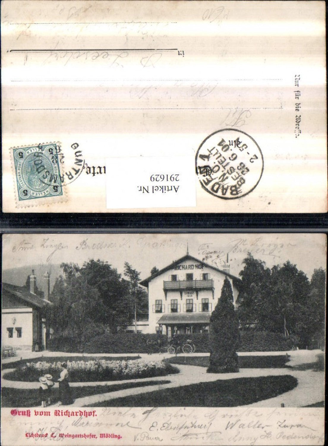 291629,Gruß vom Richardhof b. Gumpoldskirchen Gasthof Kutsche