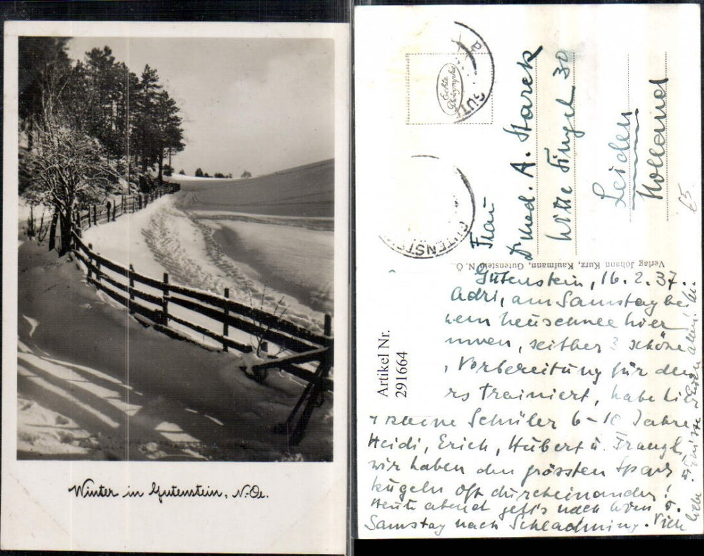 Alte Ansichtskarte – Old Postcard