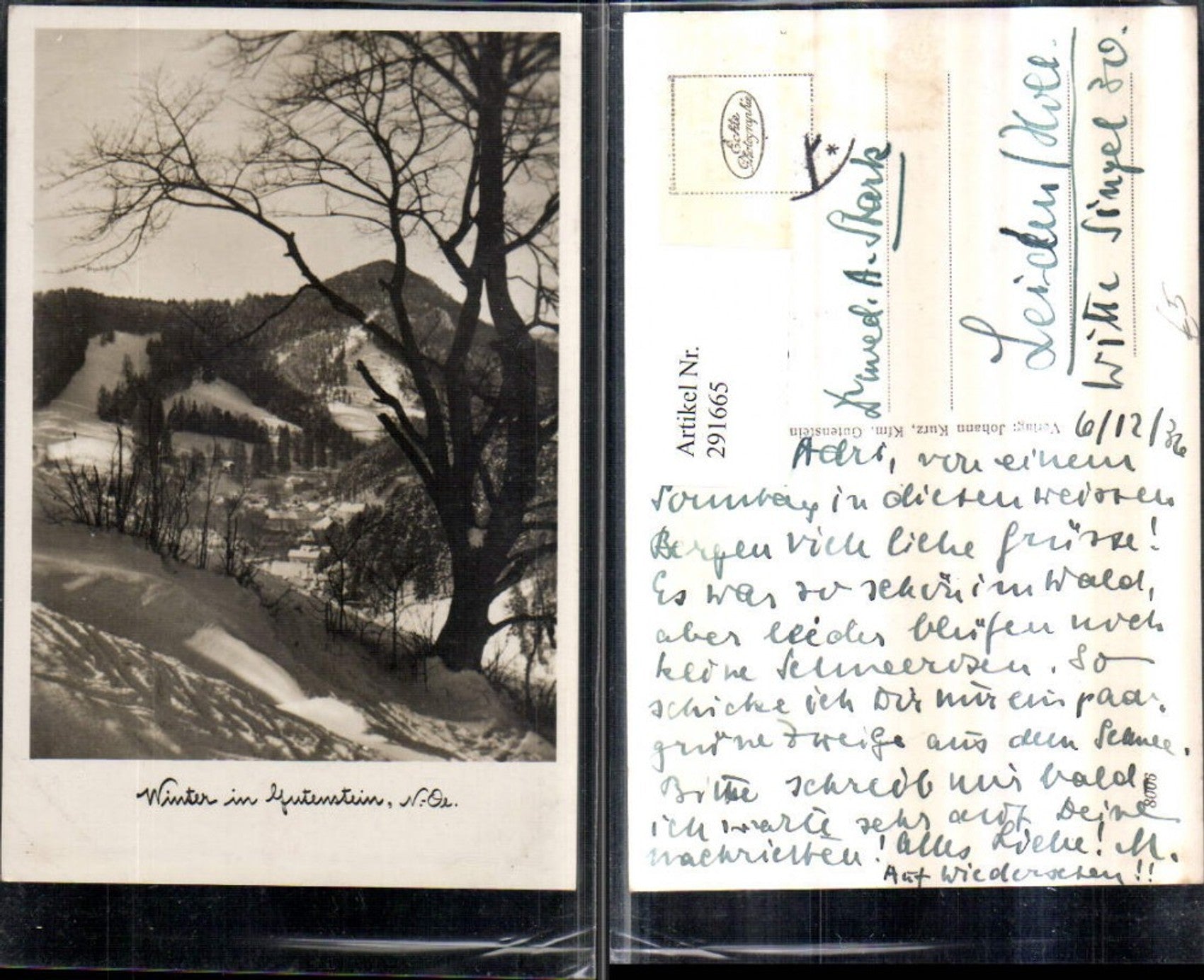 Alte Ansichtskarte – Old Postcard