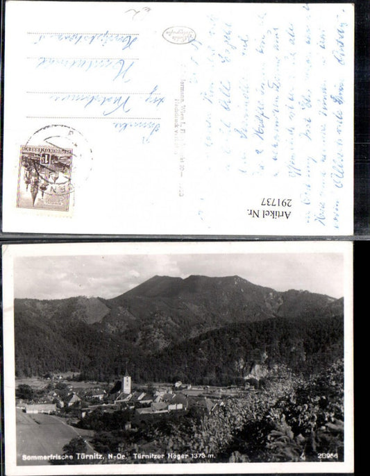 291737,Türnitz Totale m. Türnitzer Höger Bergkulisse