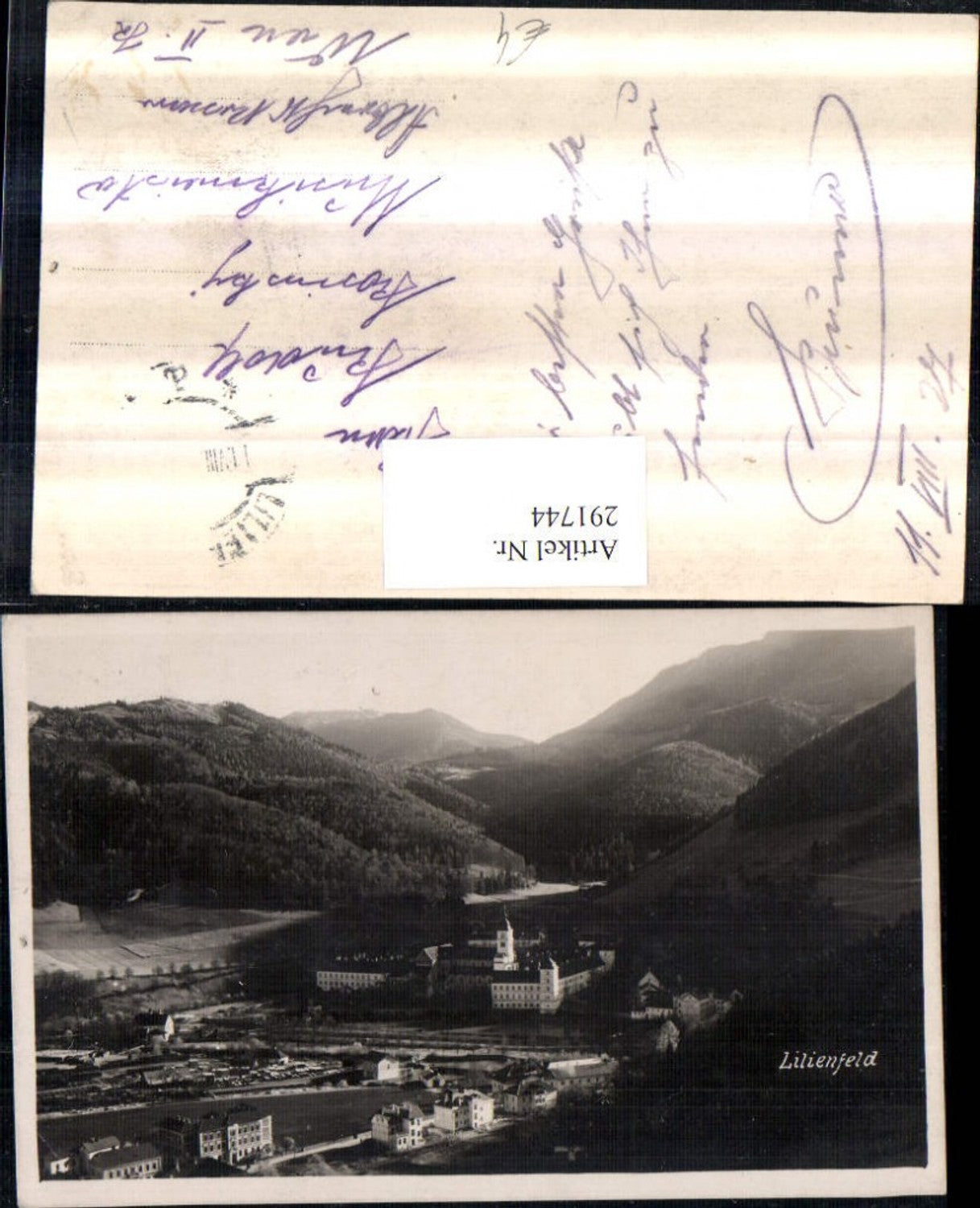 291744,Lilienfeld Stift Bergkulisse