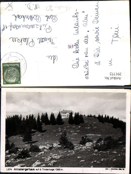 291772,Annabergerhaus Berghütte auf d. Tirolerkogel b. Annaberg