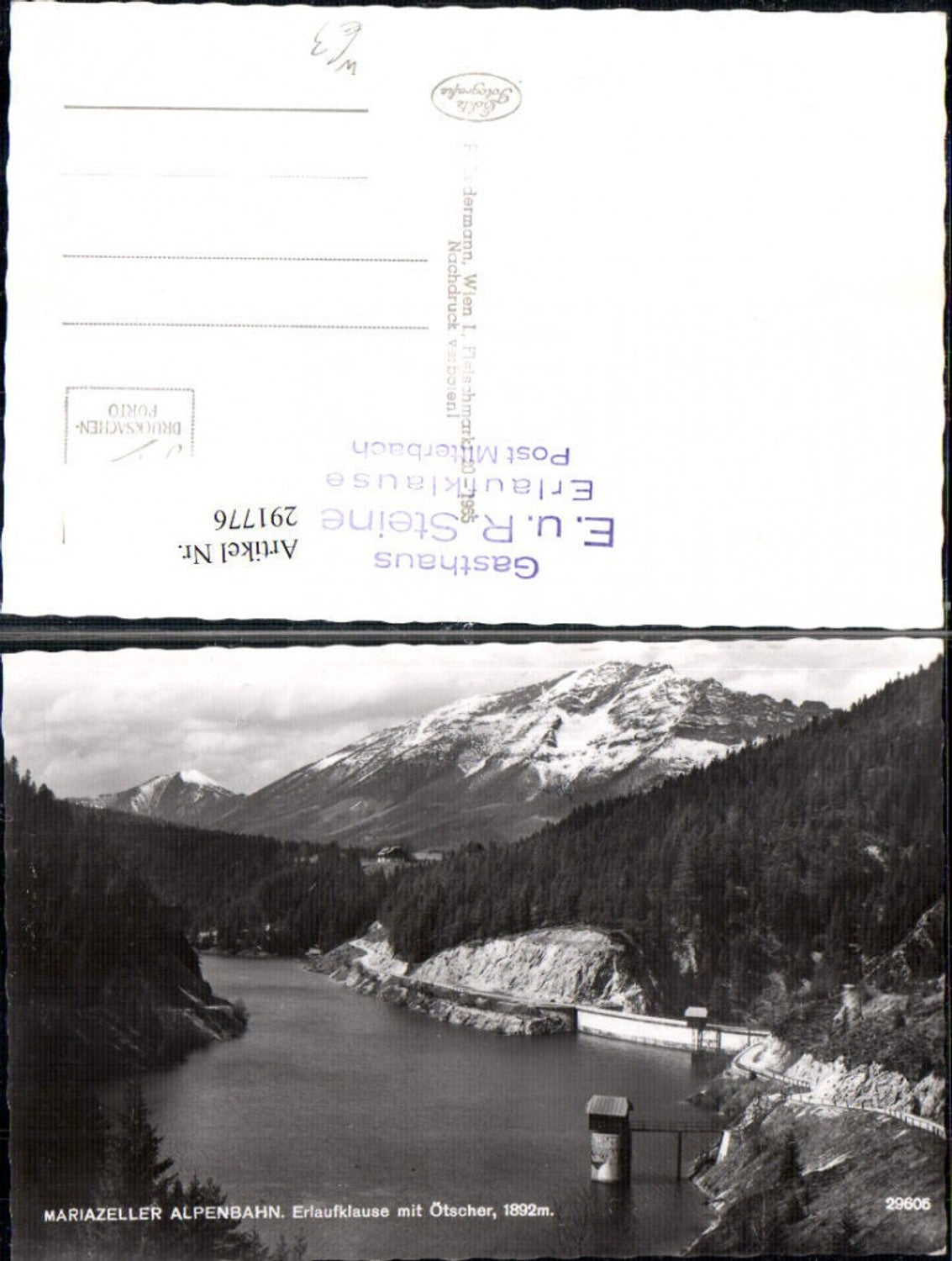 291776,Mariazellerbahn Erlaufklause m. Ötscher Bergkulisse b. Mitterbach