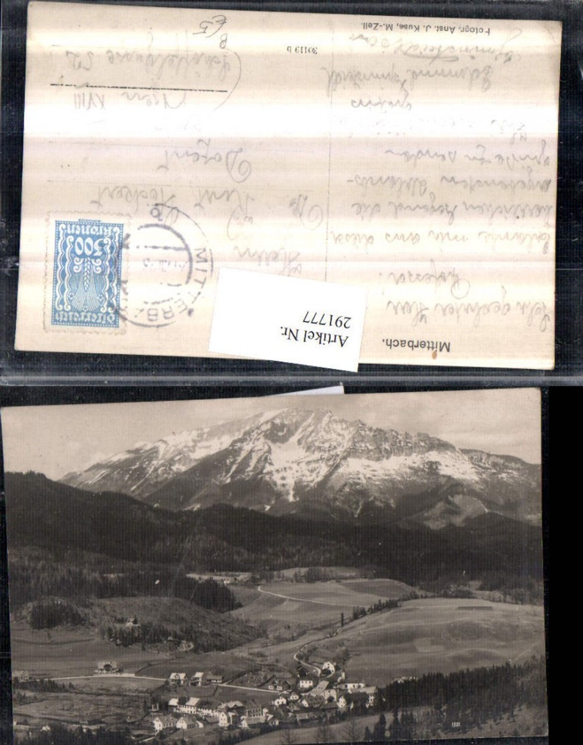 291777,Mitterbach Totale Bergkulisse