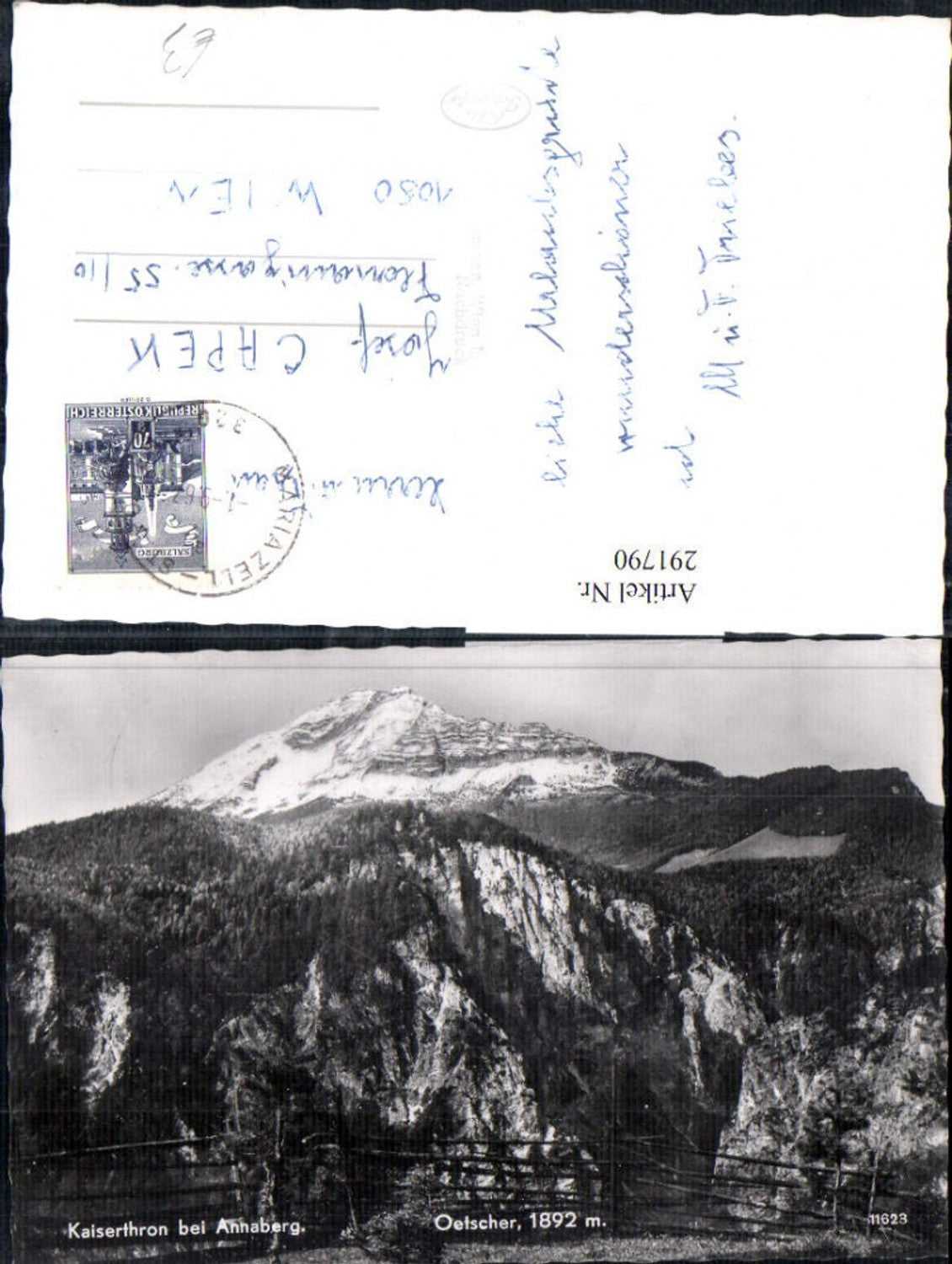 291790,Kaiserthron b. Annaberg Ötscher Bergkulisse