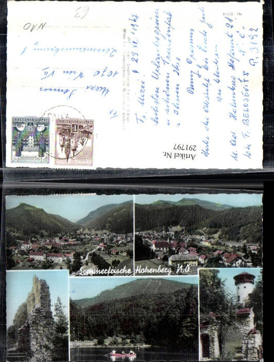 291797,Hohenberg Totale Ruine Turm Mehrbildkarte