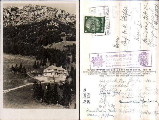 291808,Sparbacher-Hütte Berghütte b. Puchberg am Schneeberg Bergkulisse