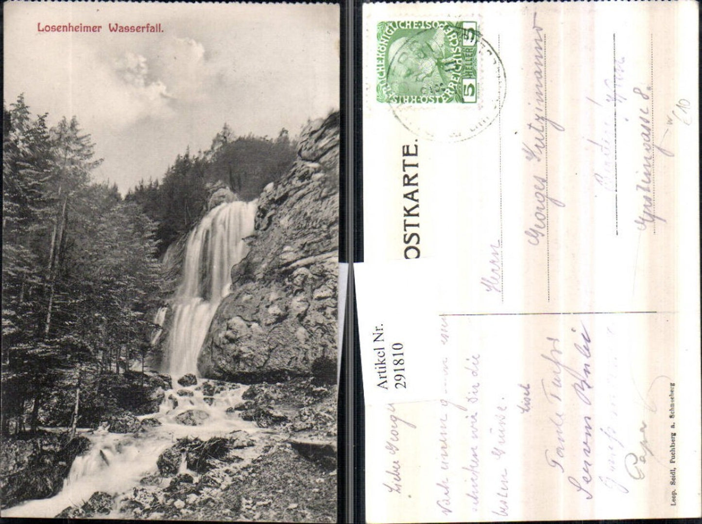 291810,Losenheimer Wasserfall b. Puchberg a. Schneeberg