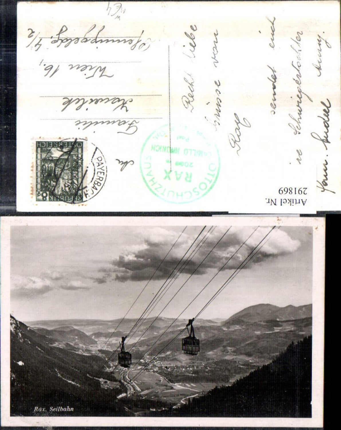 291869,Rax Seilbahn b. Reichenau Totale