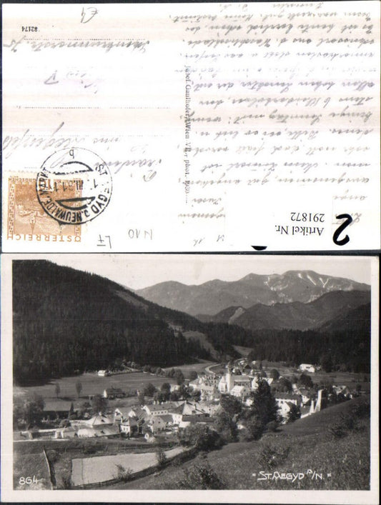 291872,St. Aegyd am Neuwalde Totale Bergkulisse