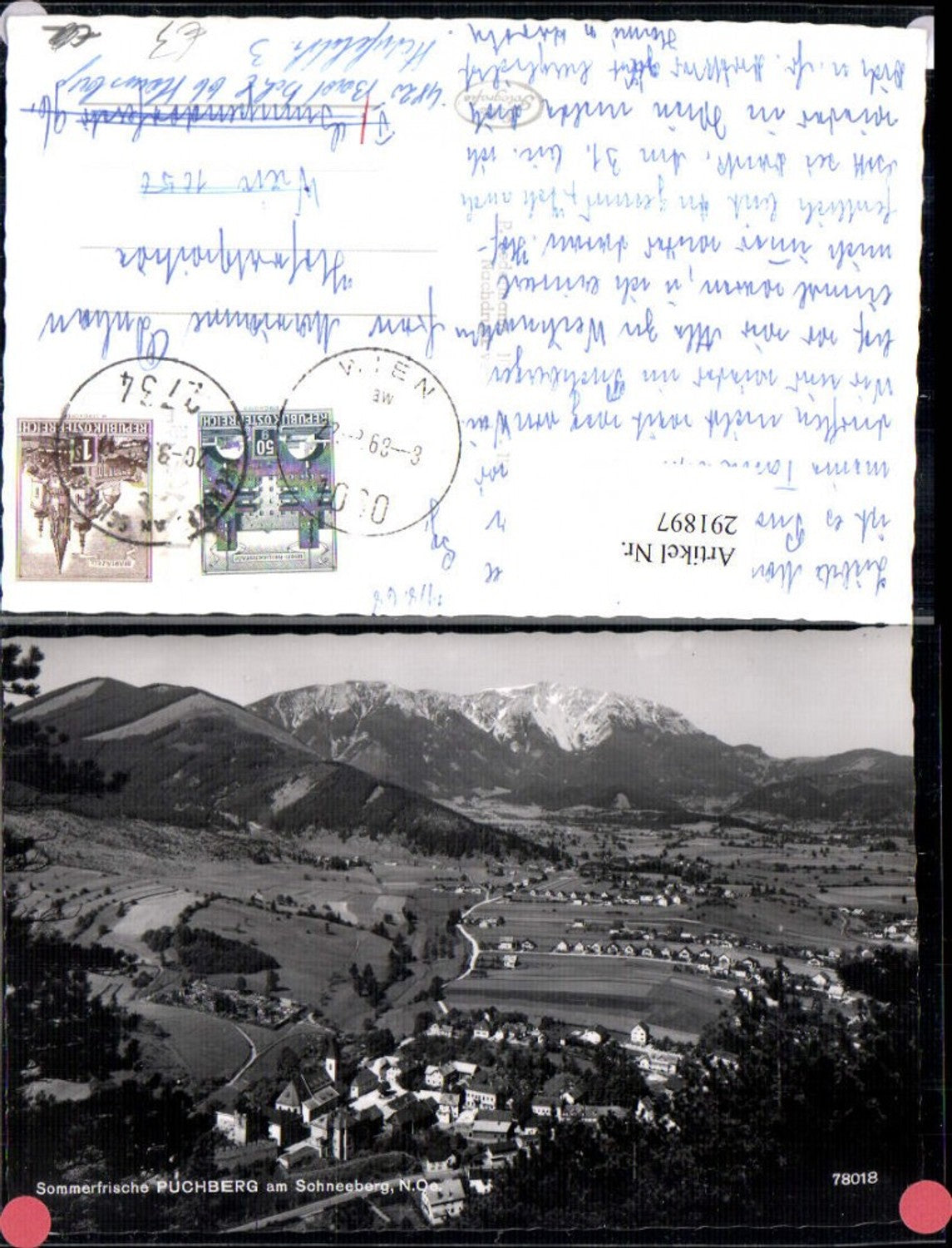 291897,Puchberg am Schneeberg Totale Bergkulisse