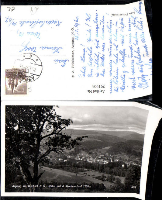 291903,Aspang am Wechsel Totale m. d. Hochwechsel