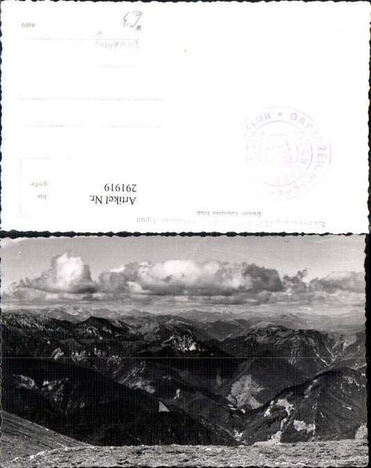 291919,Schneeberg Blick in d. Ennstaler Alpen Bergkulisse b. Puchberg