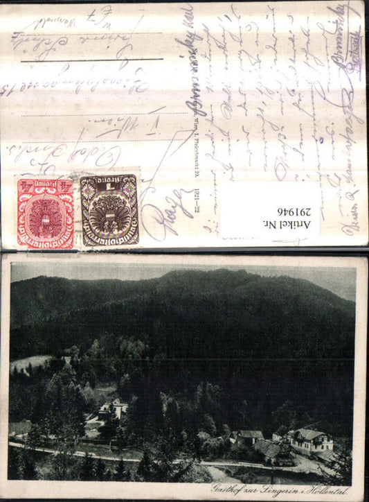 291946,Gasthof zur Singerin im Höllental b. Nasswald Schwarzau