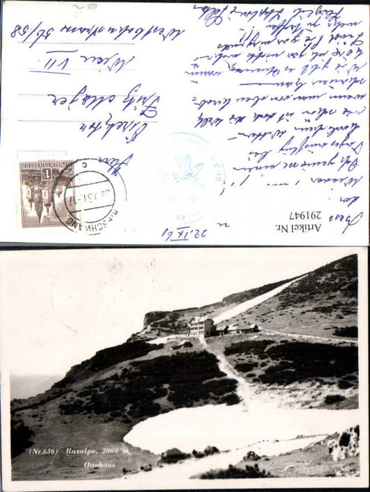 291947,Raxalpe Ottohaus Berghütte b. Reichenau an d. Rax