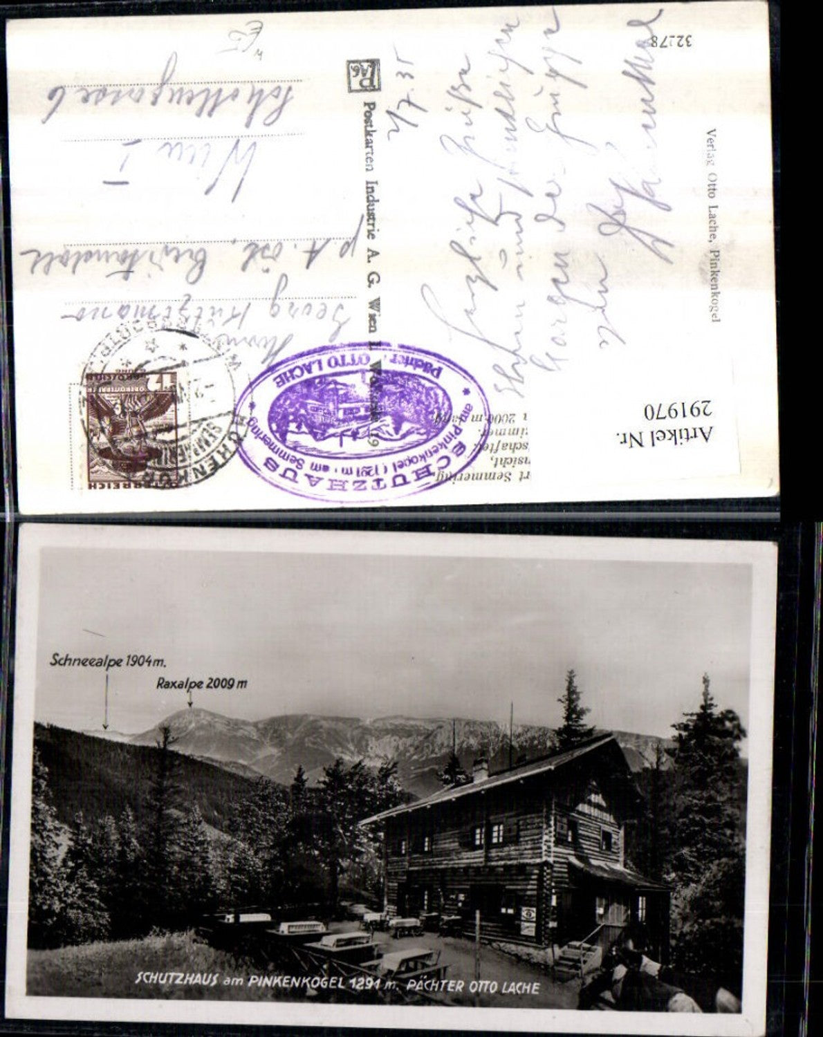 291970,Schutzhaus am Pinkenkogel Bergkulisse b. Semmering