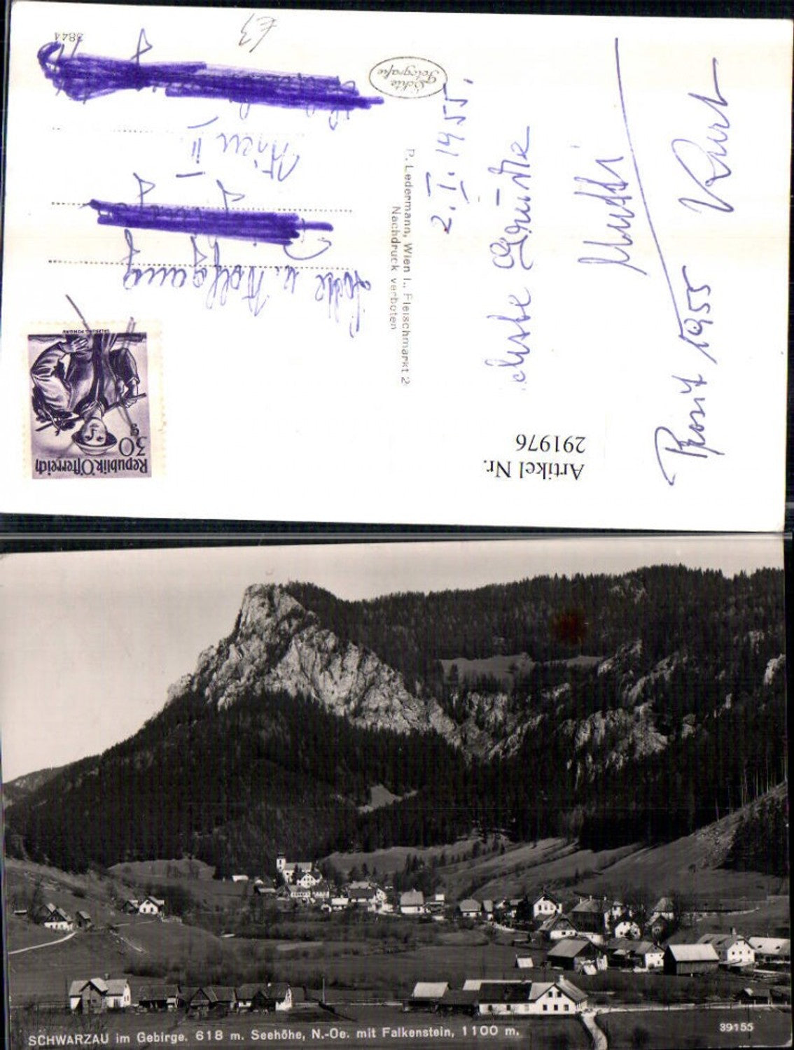 291976,Schwarzau im Gebirge Totale m. Falkenstein