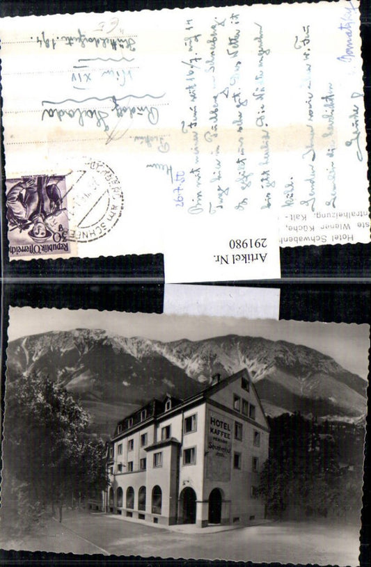 291980,Hotel Kaffee Pension Schwabenhof Bergkulisse b. Puchberg am Schneeberg