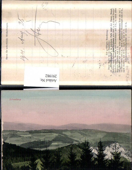 291982,Schneeberg Landschaft b. Semmering Puchberg