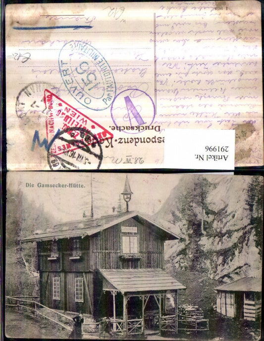 291996,Die Gamsecker-Hütte Hütte b. Schwarzau im Gebirge