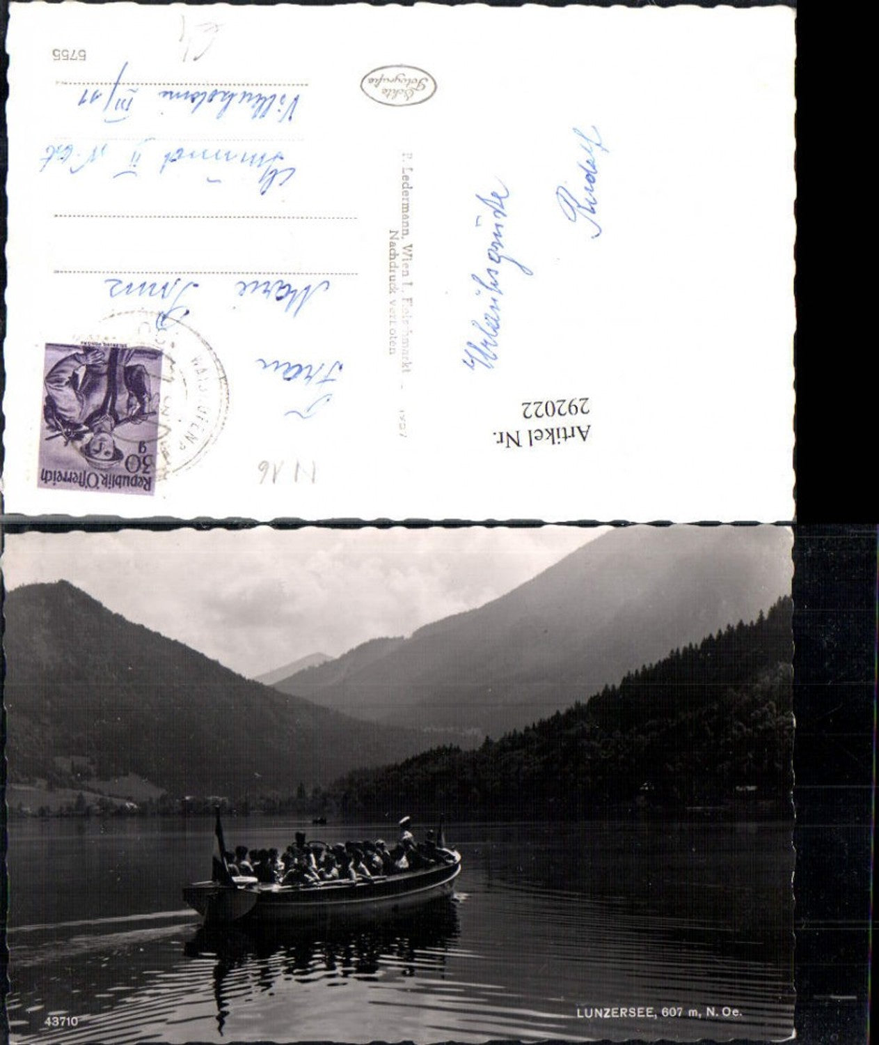 292022,Lunzersee See b. Lunz Motorboot Boot