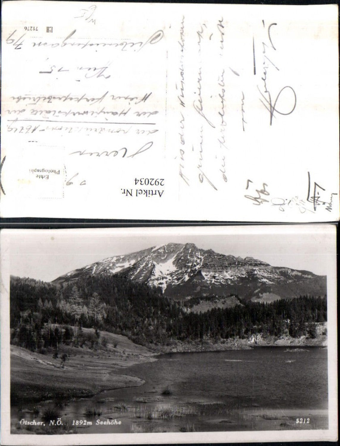 292034,Ötscher Bergkulisse See b. Lackenhof