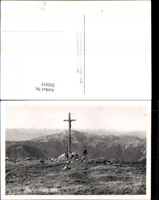 292035,Ötscher-Gipfel Kreuz Bergkulisse b. Lackenhof