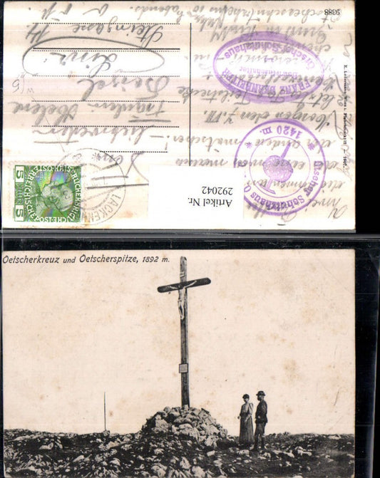 292042,Ötscherkreuz Kreuz u. Ötscherspitze b. Lackenhof