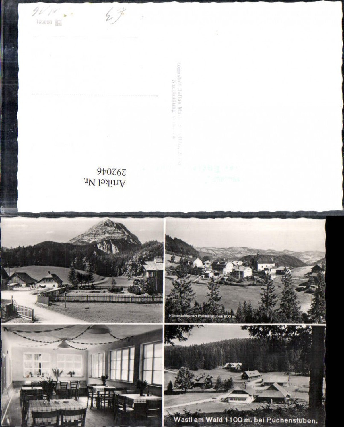 292046,Wastl am Wald b. Puchenstuben Totale Bergkulisse Mehrbildkarte