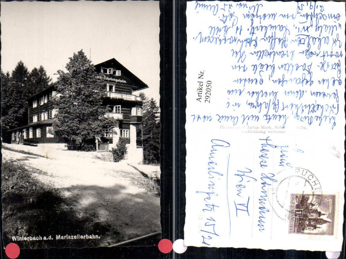 292050,Winterbach an d. Mariazellerbahn Erholungsheim